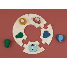 Afbeelding in Gallery-weergave laden, Trixie Houten ronde puzzel
