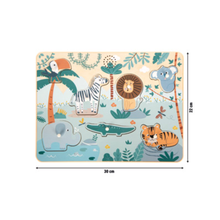 Afbeelding in Gallery-weergave laden, Small Foot Geluiden Puzzel ¨Jungle Vriendjes¨