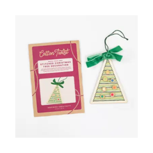 Afbeelding in Gallery-weergave laden, Cotton Twist Gestikte kerstboom decoratieset