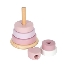 Afbeelding in Gallery-weergave laden, Small Foot Houten Stapeltoren Roze