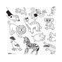 Afbeelding in Gallery-weergave laden, OMY Mini kleurposter voor onderweg - Dieren