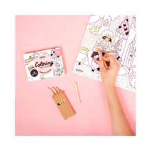 Afbeelding in Gallery-weergave laden, OMY Mini kleurposter voor onderweg - Prinsessen en draken