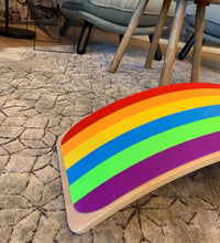 Afbeelding in Gallery-weergave laden, Jindl balance board met vilt - Regenboog