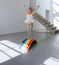 Afbeelding in Gallery-weergave laden, Jindl balance board met vilt - Regenboog