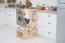 Afbeelding in Gallery-weergave laden, Wood & Hearts Leertoren multifunctioneel - Dieren vormen