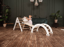 Afbeelding in Gallery-weergave laden, Wood & Hearts Speeltoestel naturel en wit