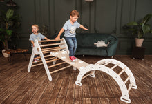 Afbeelding in Gallery-weergave laden, Wood & Hearts Speeltoestel naturel en wit