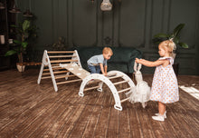 Afbeelding in Gallery-weergave laden, Wood & Hearts Speeltoestel naturel en wit