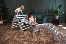 Afbeelding in Gallery-weergave laden, Wood & Hearts Speeltoestel grijs en wit