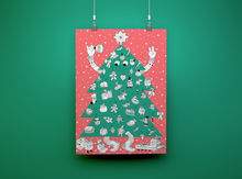 Afbeelding in Gallery-weergave laden, OMY Grote kerstboom poster met stickers