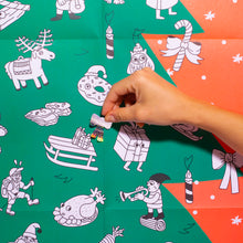 Afbeelding in Gallery-weergave laden, OMY Grote kerstboom poster met stickers