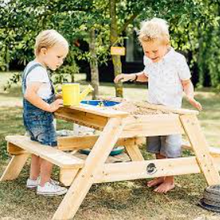 Afbeelding in Gallery-weergave laden, Plum houten zand- en water tafel