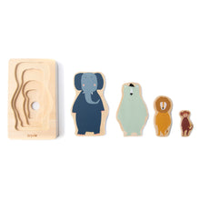 Afbeelding in Gallery-weergave laden, Trixie Houten lagenpuzzel - dieren
