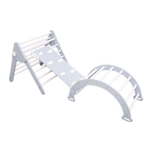 Afbeelding in Gallery-weergave laden, Wood & Hearts Speeltoestel grijs en wit