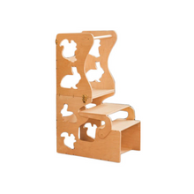 Afbeelding in Gallery-weergave laden, Wood & Hearts Leertoren multifunctioneel - Dieren vormen