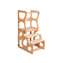 Afbeelding in Gallery-weergave laden, Wood & Hearts Leertoren multifunctioneel - Open vormen