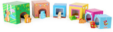 Afbeelding in Gallery-weergave laden, Small Foot stapelblokken naast elkaar met huisdieren
