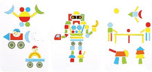 Afbeelding in Gallery-weergave laden, 3 voorbeelden van Small foot hamertje tik creaties robot ruimte
