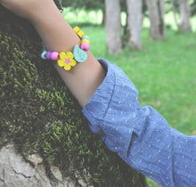 Afbeelding in Gallery-weergave laden, Cotton Twist maak je eigen armband voorbeeld van armband om pols kind