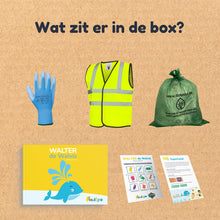 Afbeelding in Gallery-weergave laden, Kidiyo Avonturenbox: Boek, zwerfafvalpakket & speurkaart