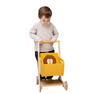 Trixie Houten Winkelwagen Loopwagen Leeuw