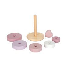 Afbeelding in Gallery-weergave laden, Small Foot Houten Stapeltoren Roze
