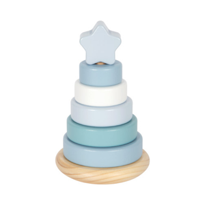 Small Foot Houten Stapeltoren Blauw