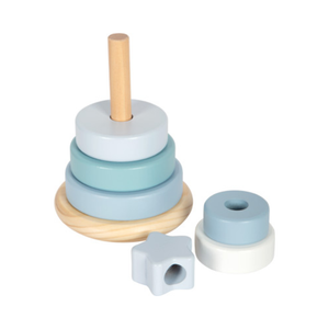 Small Foot Houten Stapeltoren Blauw
