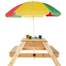 Afbeelding in Gallery-weergave laden, Plum picknicktafel met parasol
