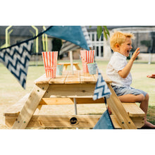 Afbeelding in Gallery-weergave laden, Plum picknicktafel met parasol
