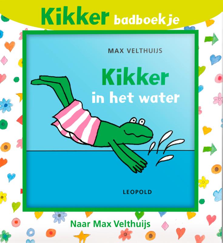 Kikker in het water badboekje