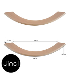 Jindl balance board met vilt - Oranje (Levertijd tijdelijk 4 weken)