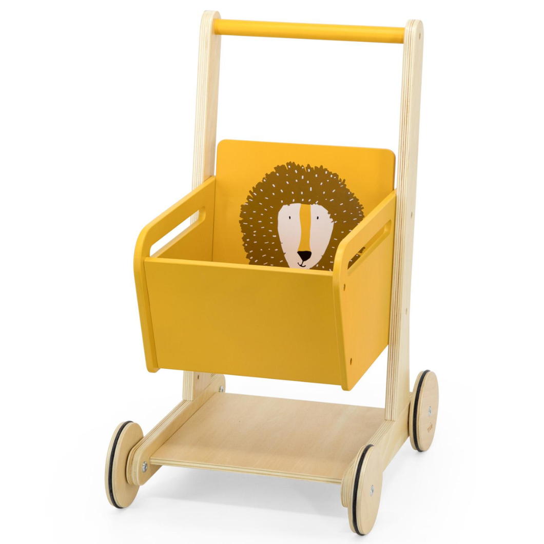 Trixie Houten Winkelwagen Loopwagen Leeuw