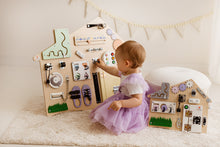 Afbeelding in Gallery-weergave laden, Foxy Family Activiteitenbord Huis Mini - Lila
