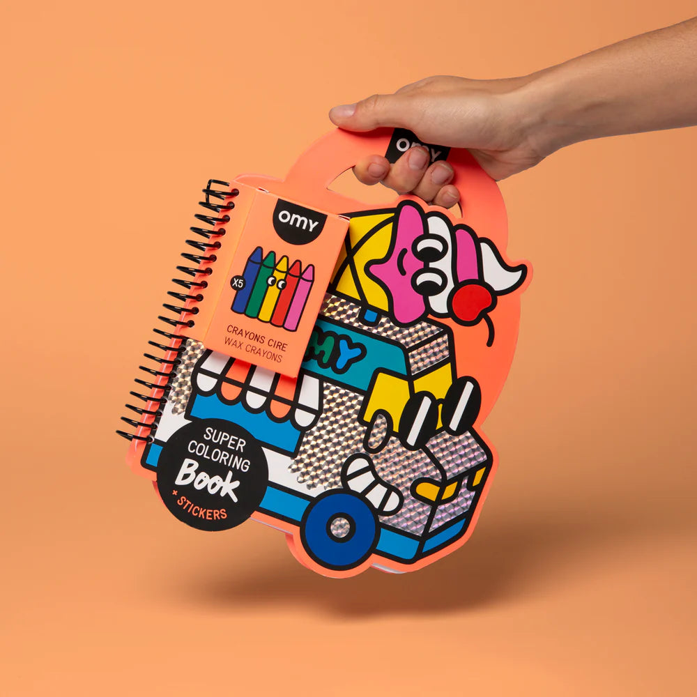 OMY Super kleur- en stickerboek Yummy
