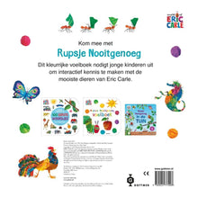 Afbeelding in Gallery-weergave laden, Rupsje Nooitgenoeg Voelboek vol dieren (0-2 jaar oud)
