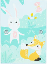 Afbeelding in Gallery-weergave laden, Zijkant van hamerbank met konijn en vos
